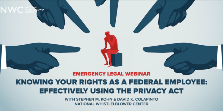 Free Webinar on Federal Employees and Privacy Act Available to Watch